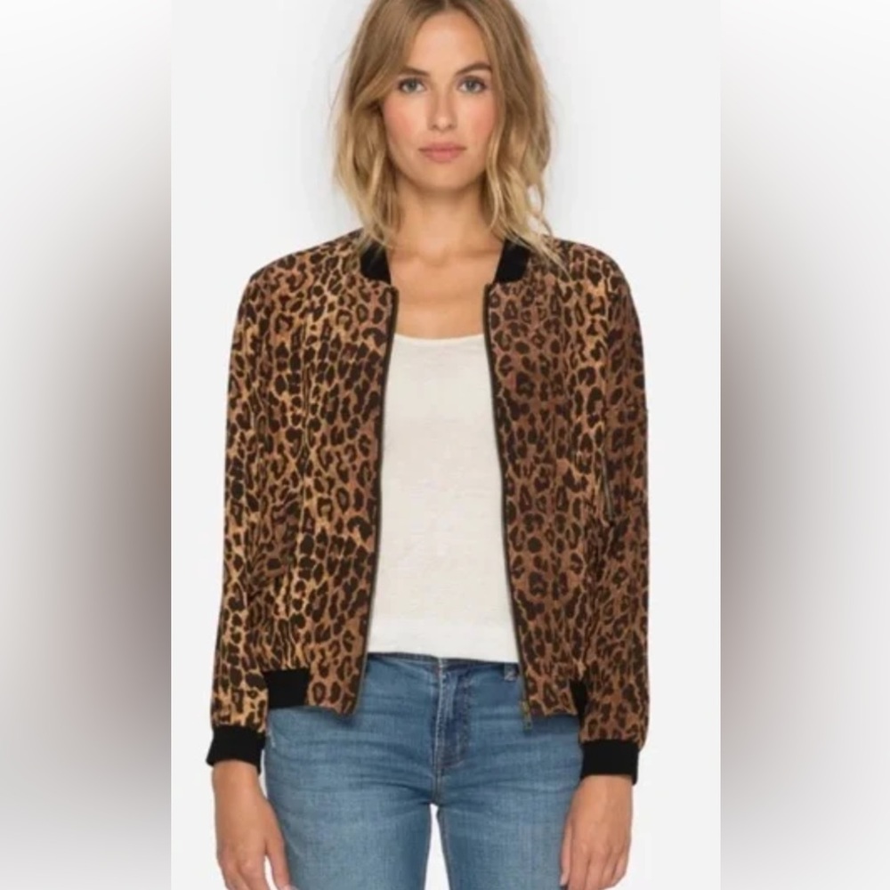 Johnny Was Silk Bomber Jacket